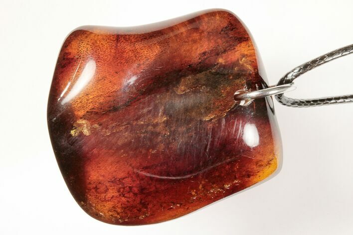 Polished Chiapas Amber ( g) Necklace - Mexico #197909